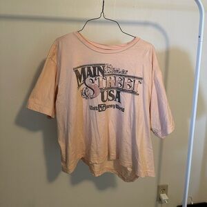 Main Street USA Disney World Boxy Crop Tee